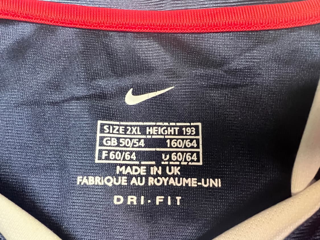 [2XL] 나이키 01-02 PSG 홈 호나우딩요 마킹 유니폼 상품이미지6