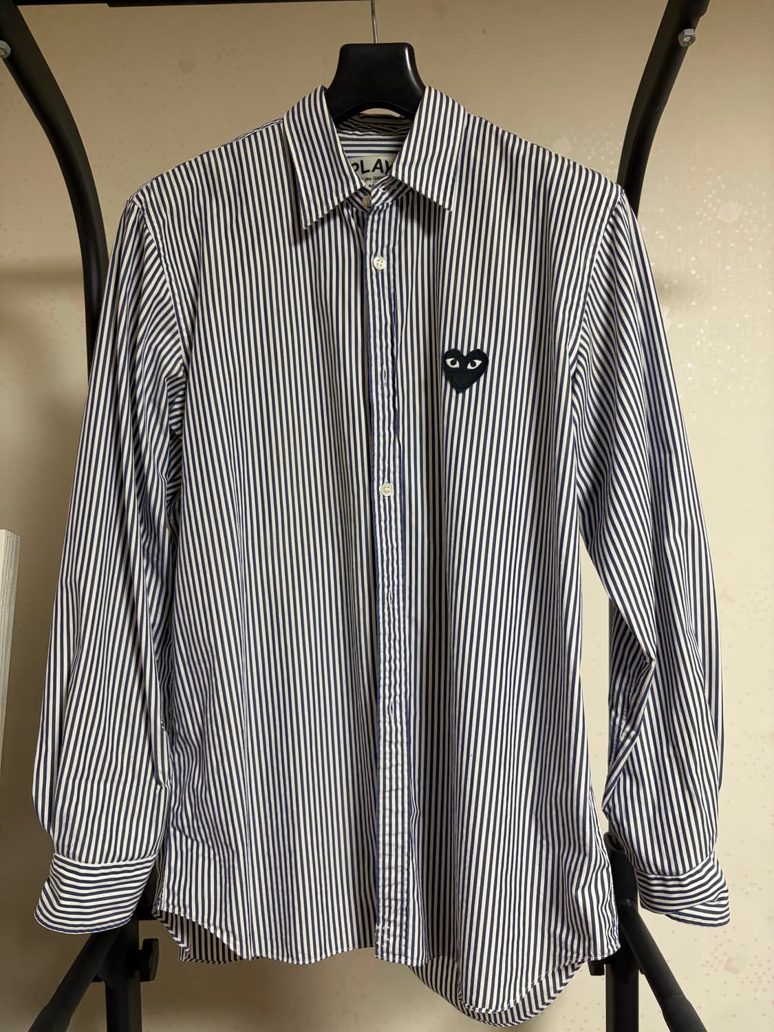 꼼데가르송 스트라이프 셔츠 블루 m 상품이미지1