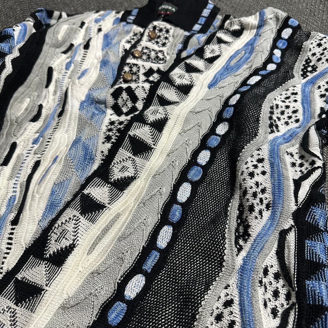 90s Tundra 3D Cable 카라 니트 상품이미지5