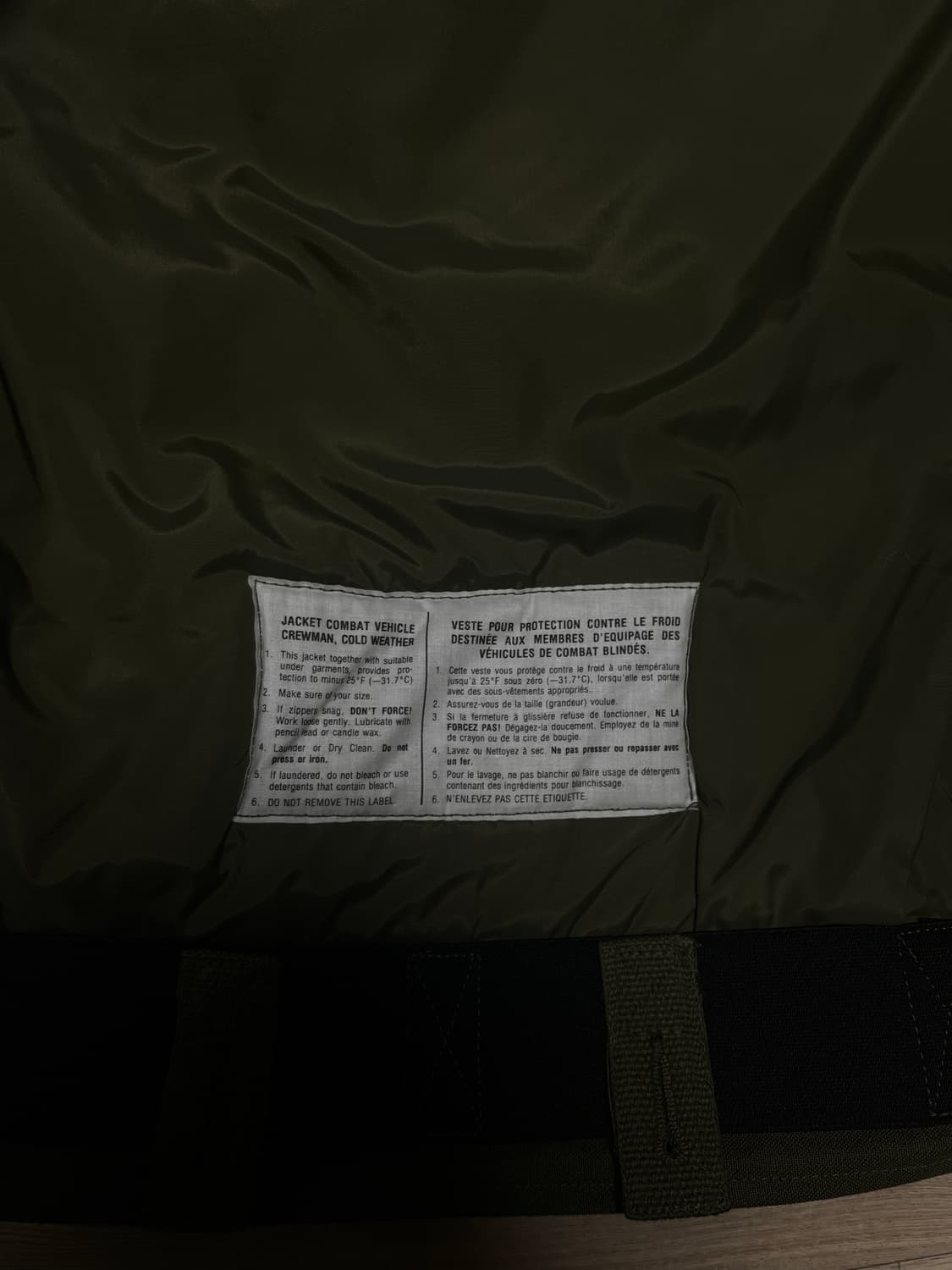 캐나다군 탱커자켓 데드스탁 (S/R) 상품이미지3