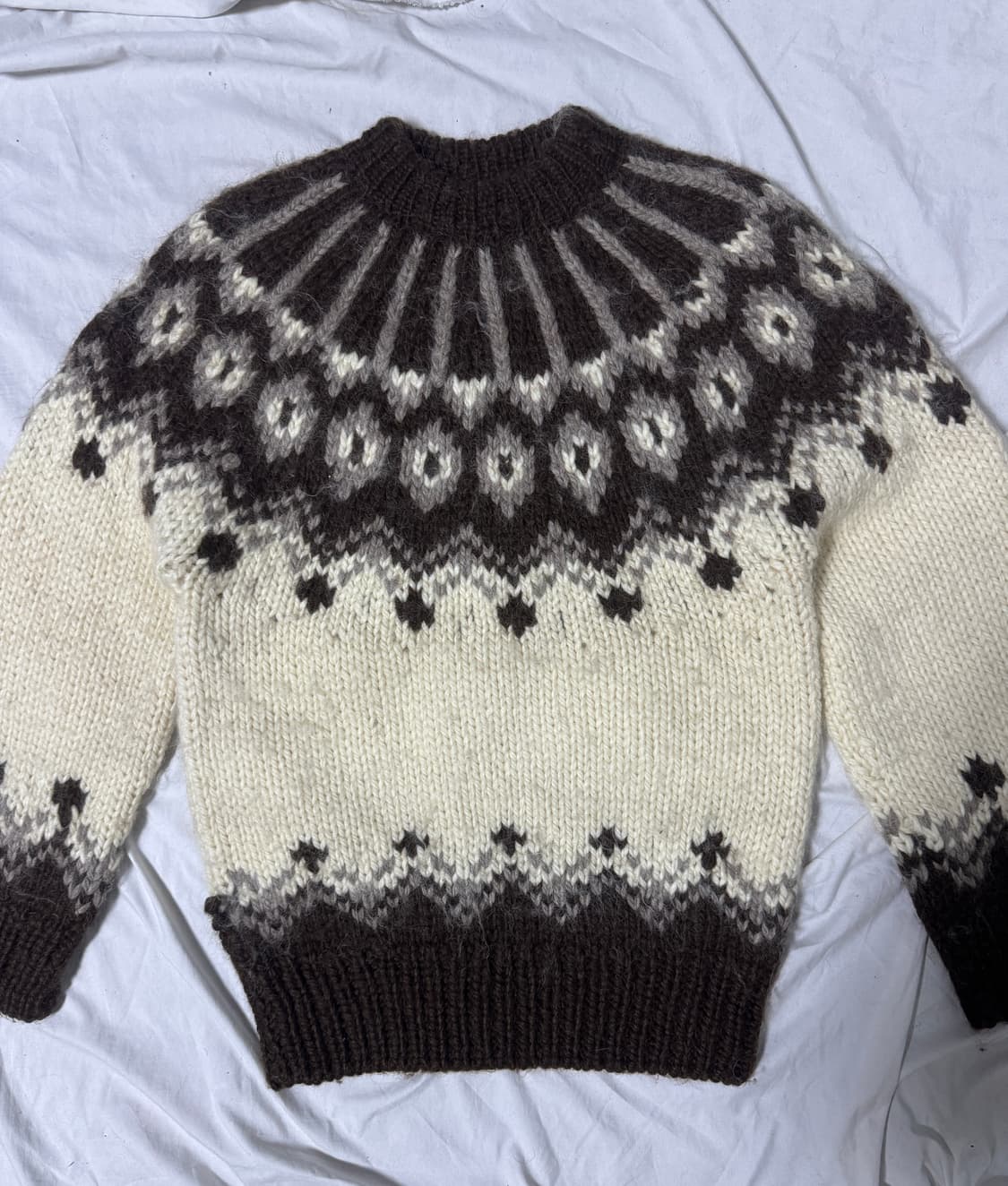 빈티지 노르딕 헤비울 니트 상품이미지3