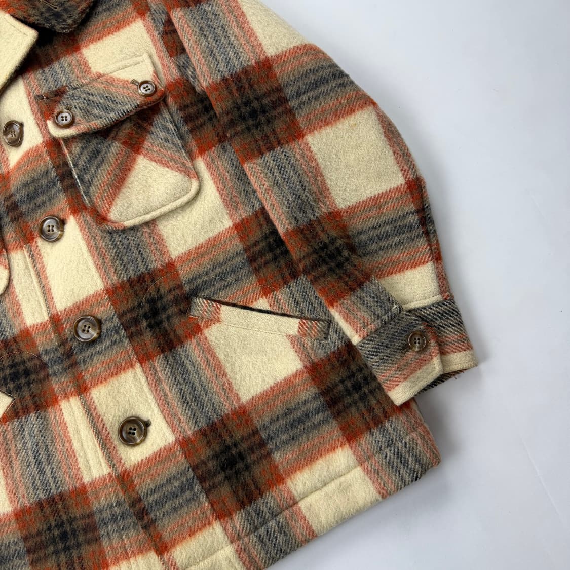 GQ 헤비 울 체크 자켓 상품이미지4