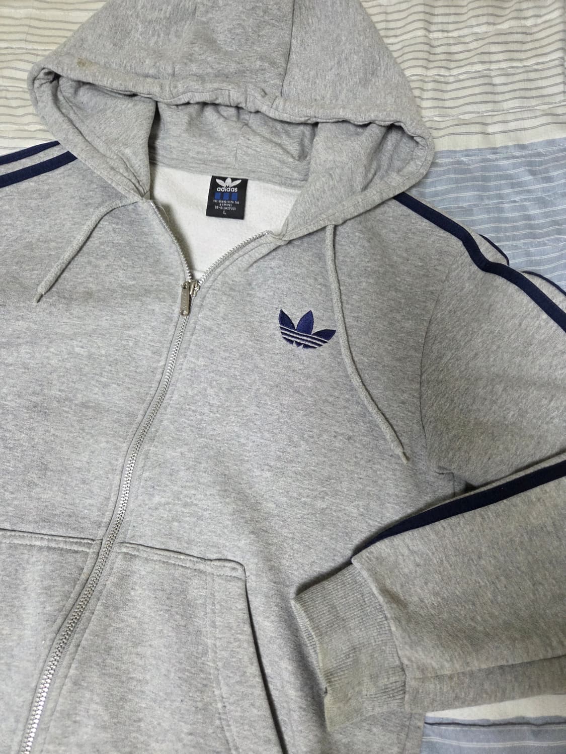 아디다스 구파이어버드 그레이퍼플 후드집업 상품이미지3