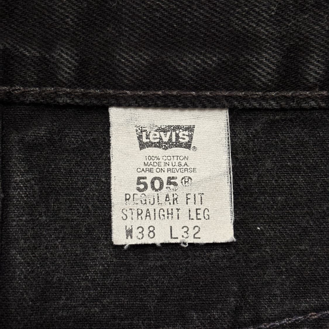 90s 빈티지 리바이스 505 블랙 허리46cm 상품이미지7