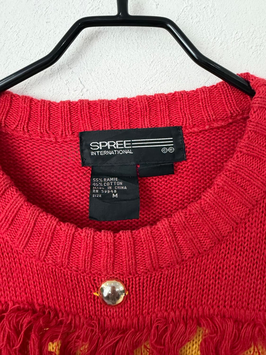 빈티지 SPREE INTERNATIONAL 패턴 니트 상품이미지5