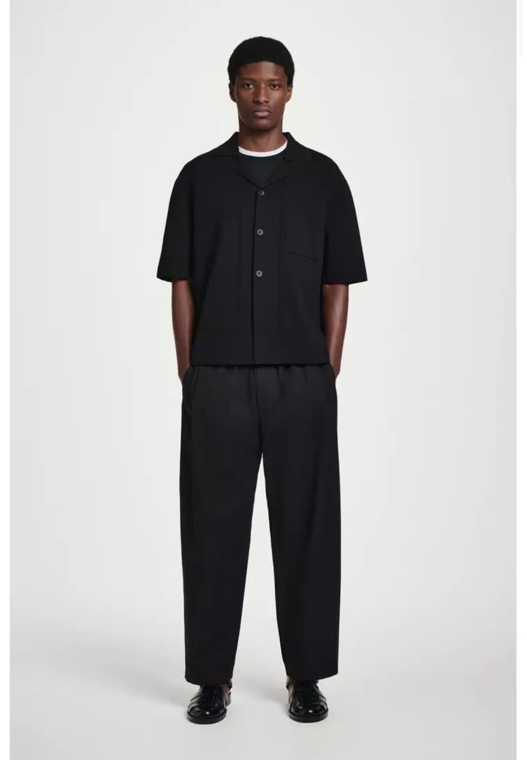 엘라스틱 와이드 레그 트라우저 - 릴렉스드 상품이미지1