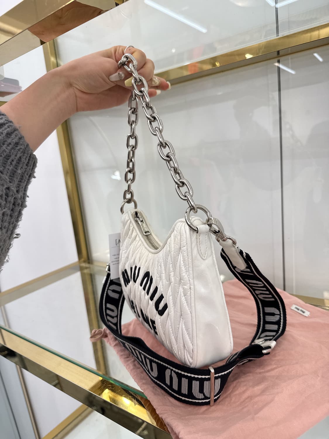 미우미우 마테라쎄 리그 투웨이백 상품이미지2