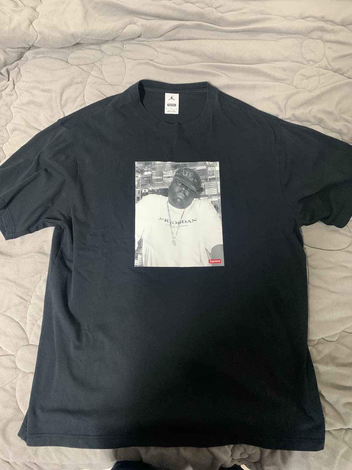 슈프림조던 Notorious B.I.G 반팔 블랙(XL) 상품이미지1