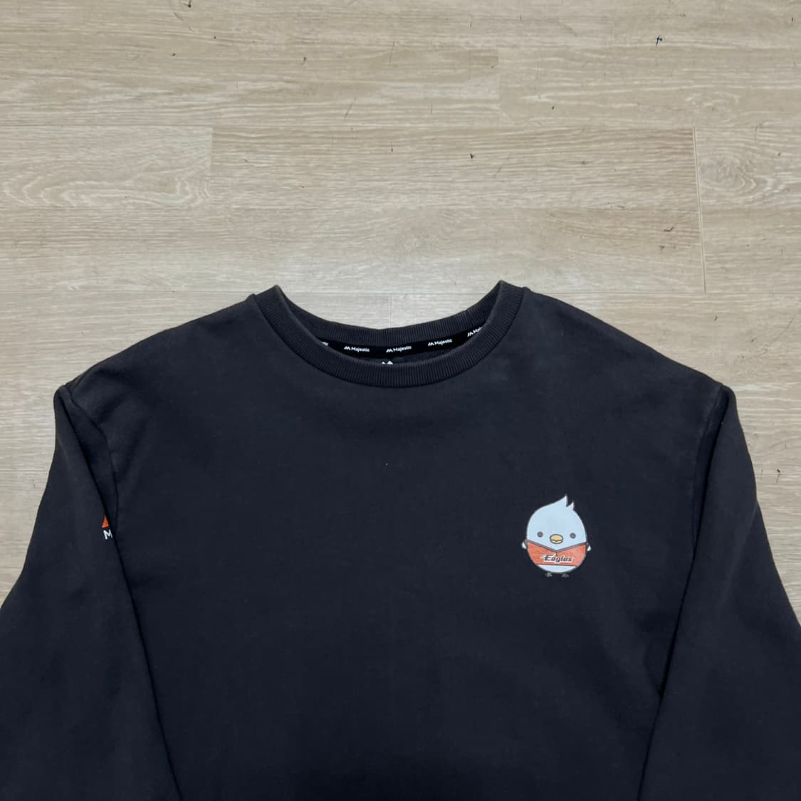 마제스틱 한화이글스 야구 유니폼 맨투맨 크루넥 티셔츠 [블랙] L/100 상품이미지2