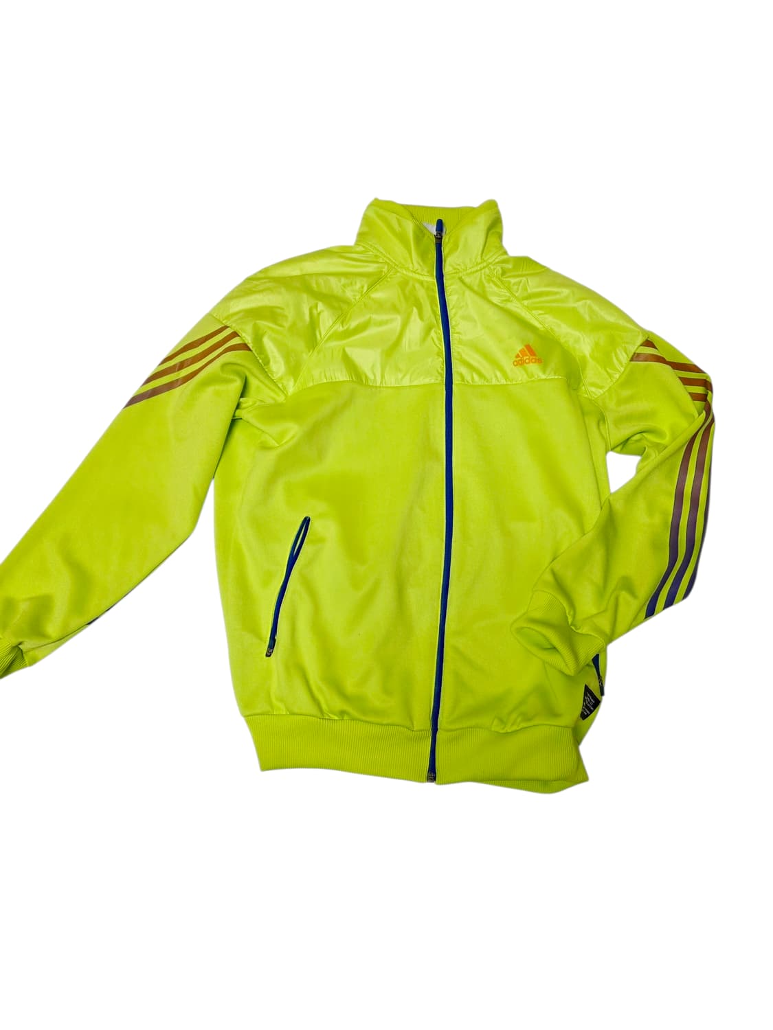 [아디다스] 눈부신 형광 라임 프라다원단 빈티지 윈터 져지 xl 상품이미지1