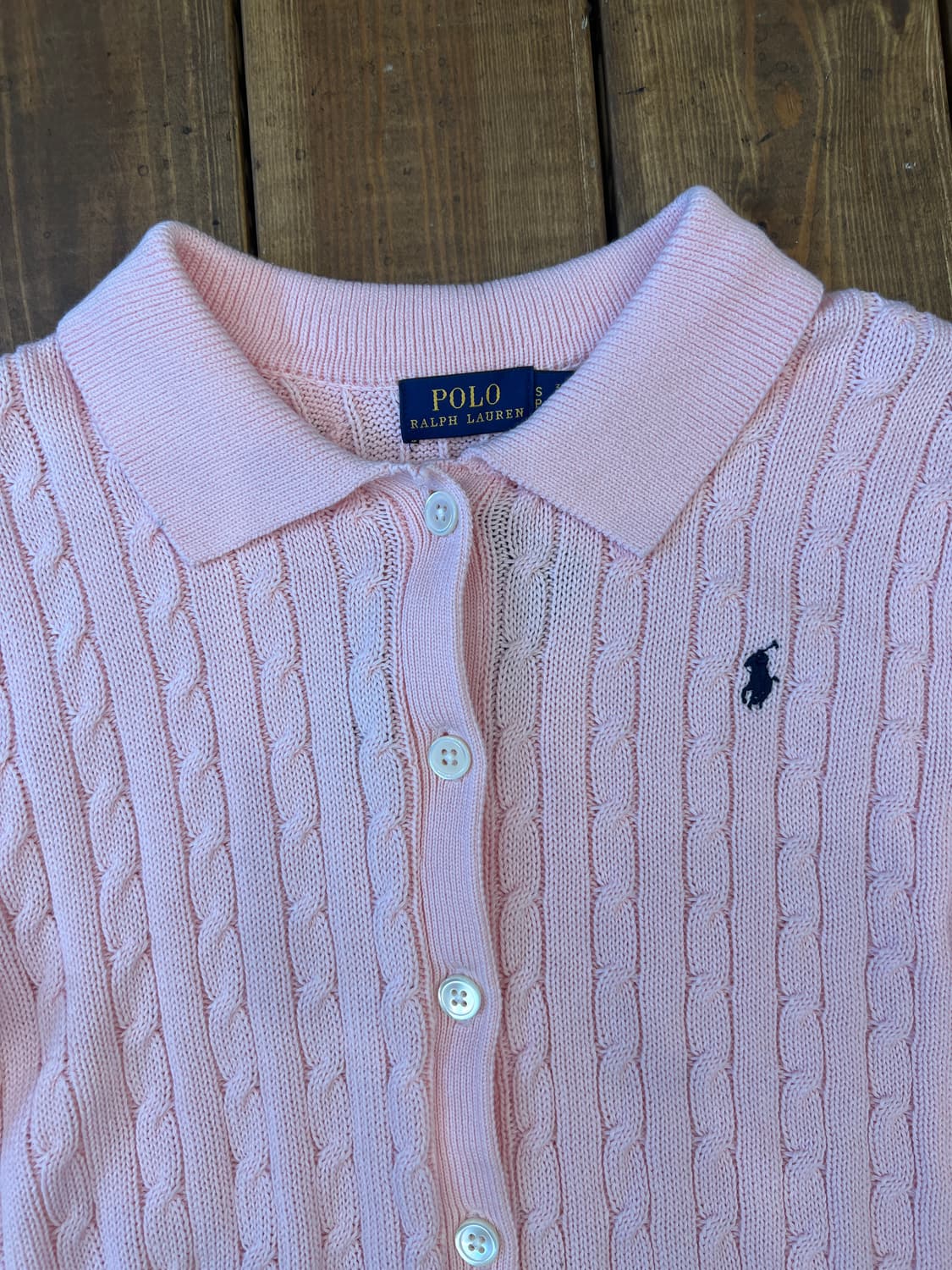 폴로 딸기우유 꼬임 니트  상품이미지8