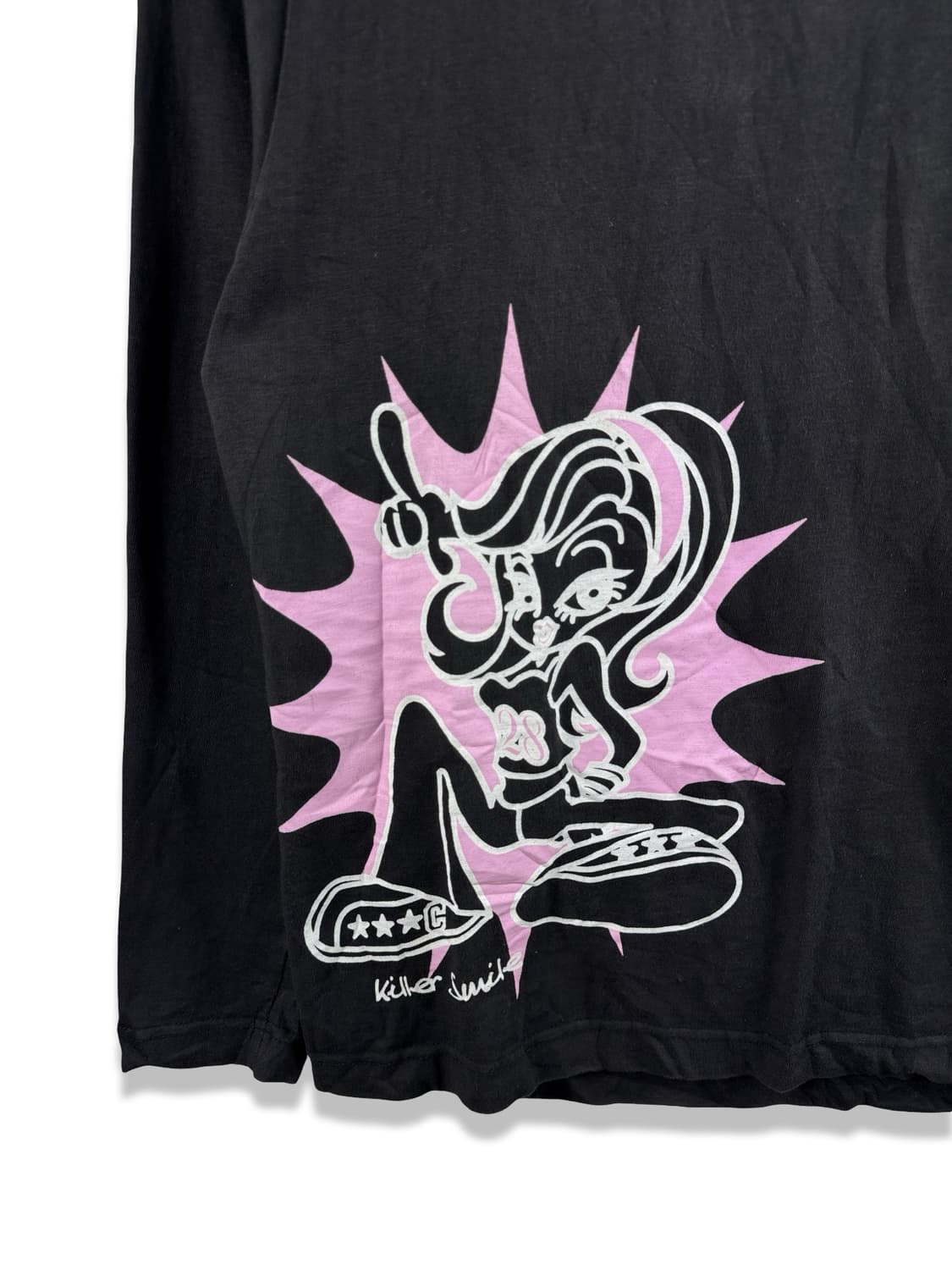 JPN 크러시허니 갸루 프린팅 롱슬리브2372 상품이미지4