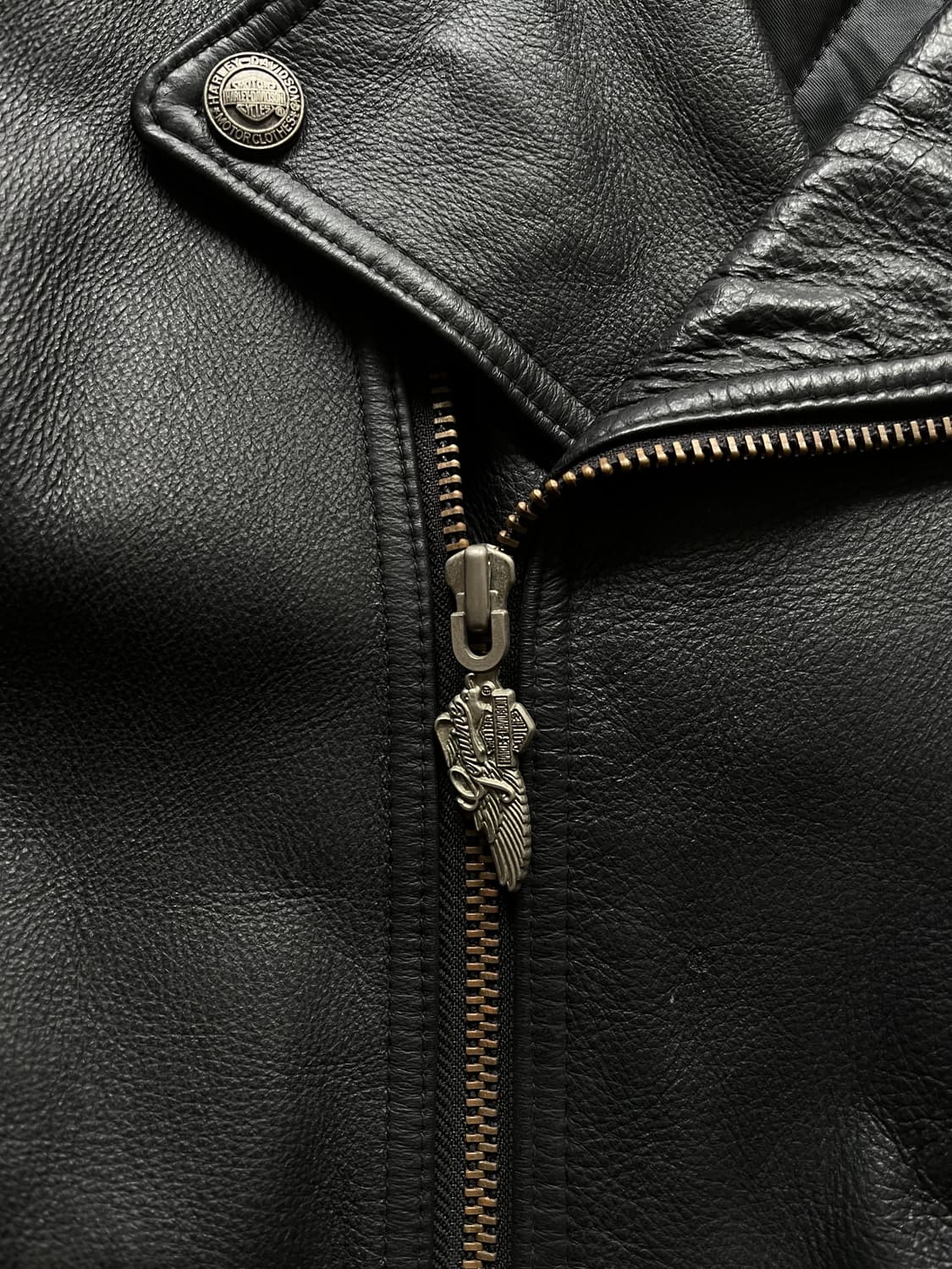 90s Harley Davidson Cowhide Rider Jacket 상품이미지5