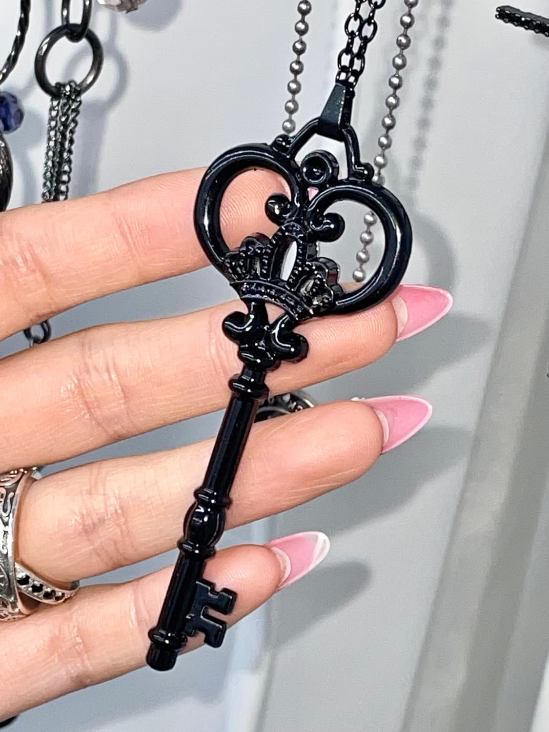 블랙 고딕 열쇠 네크리스 상품이미지4
