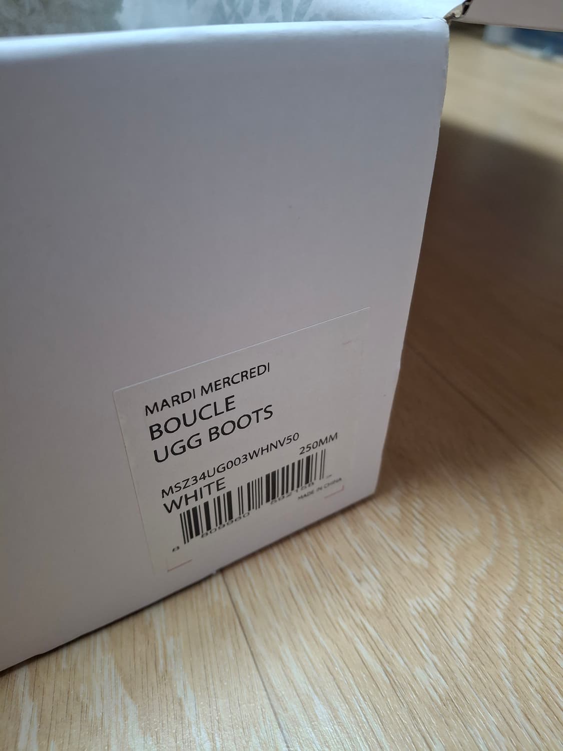 (마지막특가) 마르디 부츠 화이트 250 (새상품) 상품이미지4