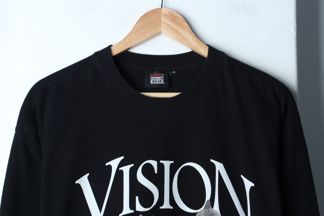 (XL-2XL) 비전스트릿웨어 반팔 티셔츠 고양이프린팅 블랙-H32871 상품이미지3