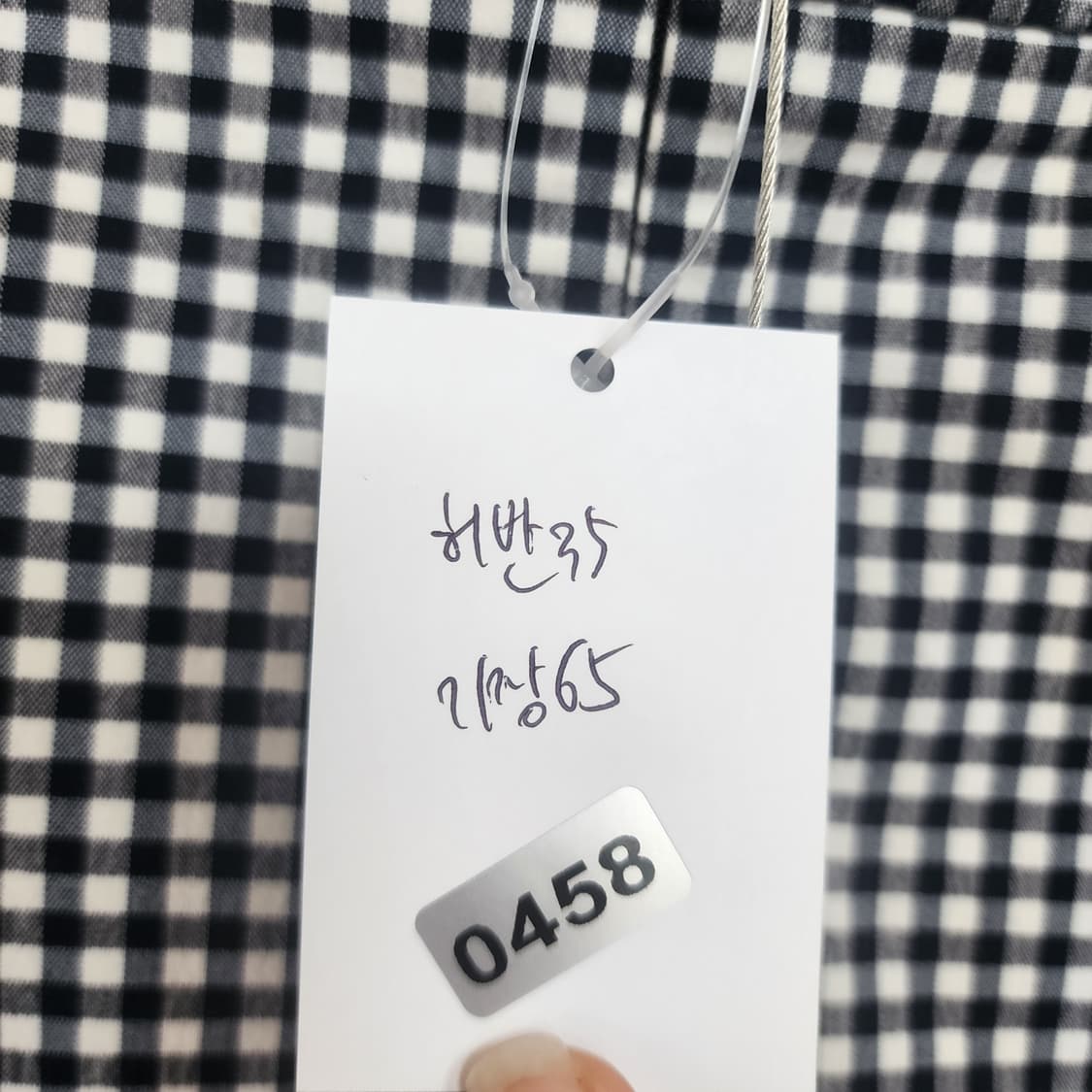 지고트 깅엄체크 버튼 플레어 스커트 상품이미지10