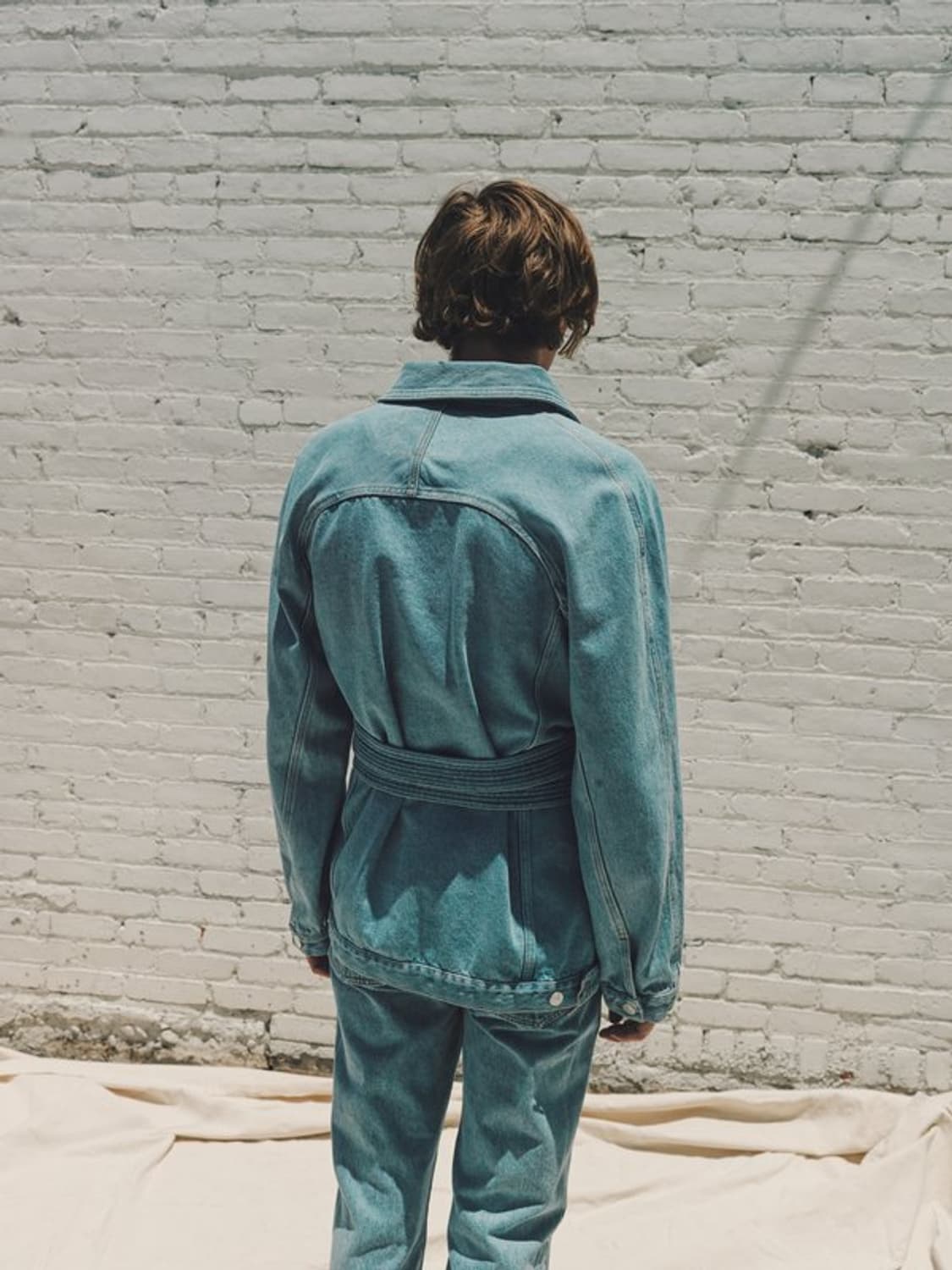 마틴로즈 벨트 데님 자켓 M 상품이미지1