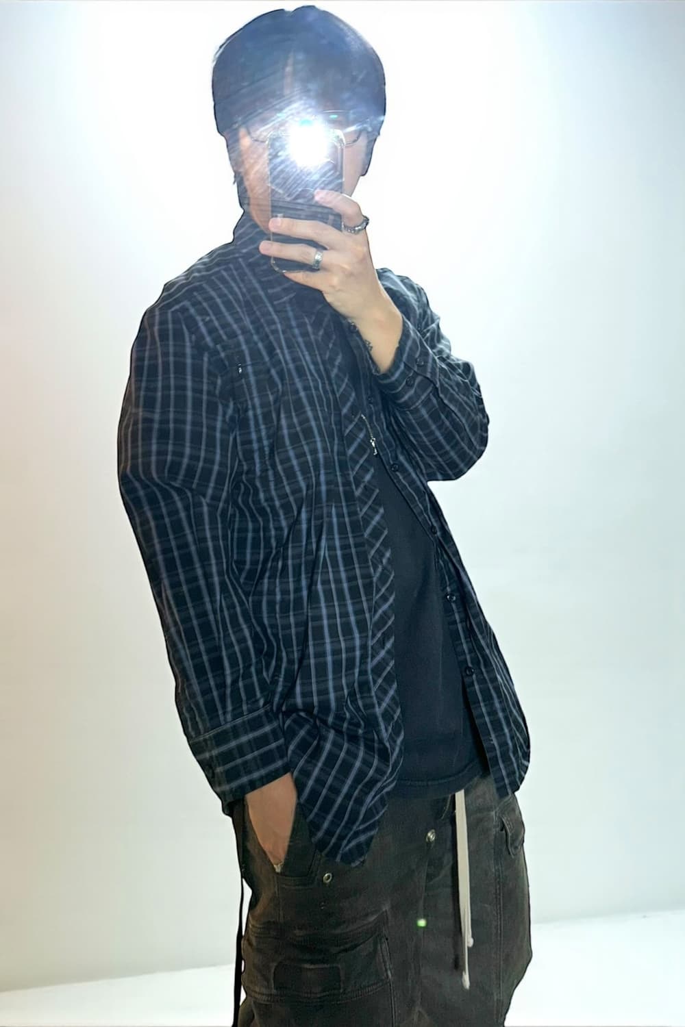 아크테릭스 체크 셔츠 M  상품이미지1