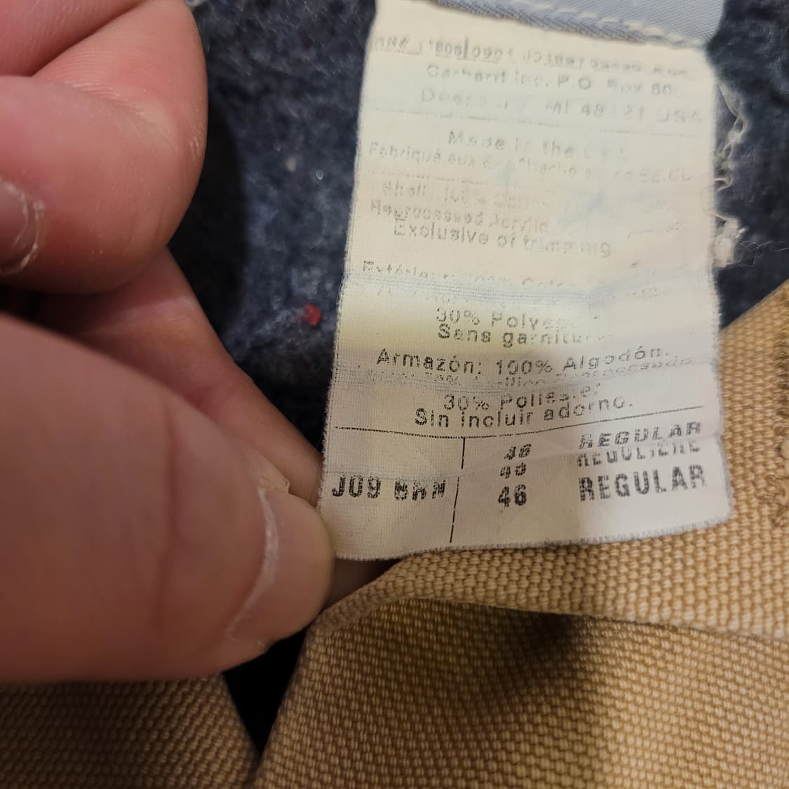 칼하트 90s J09 트러커 자켓 46 상품이미지9