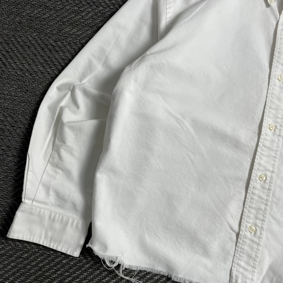 폴로 랄프로렌 옥스포드 화이트 컷팅 크롭 셔츠o 4815 상품이미지2