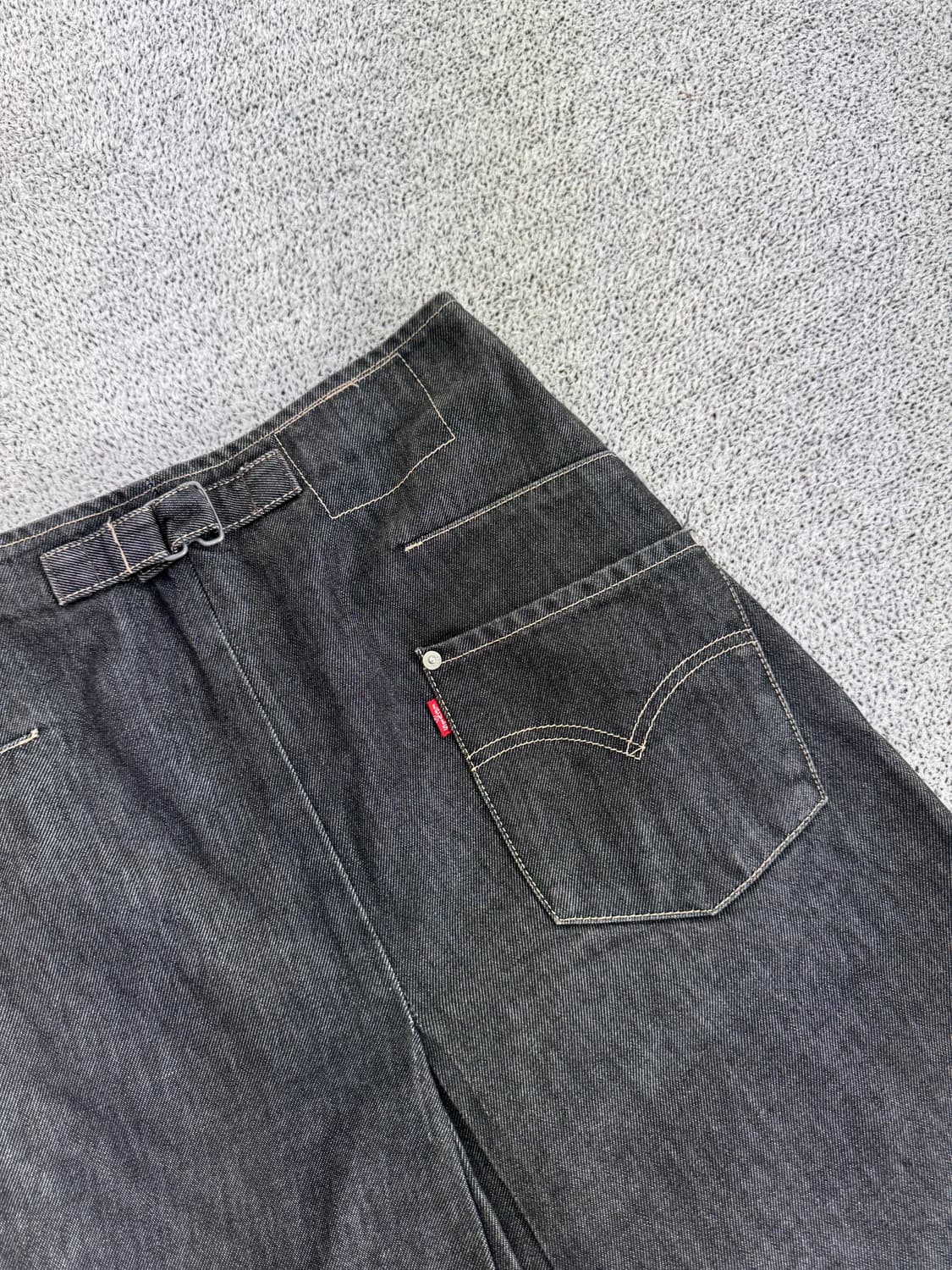 리바이스 흑청 데님 롱스커트 상품이미지8