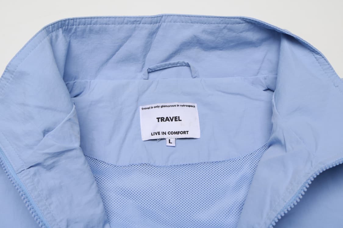 [L] 트래블 크런치 집업 자켓 바람막이 (베이비 블루) 상품이미지3