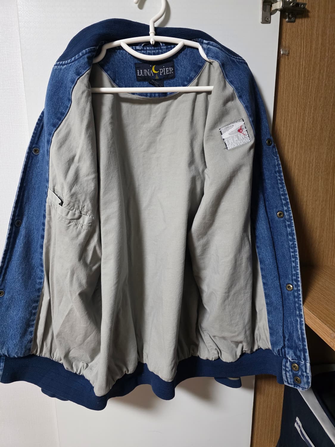 [XL]루나 피어 데님 바시티 자켓 상품이미지4