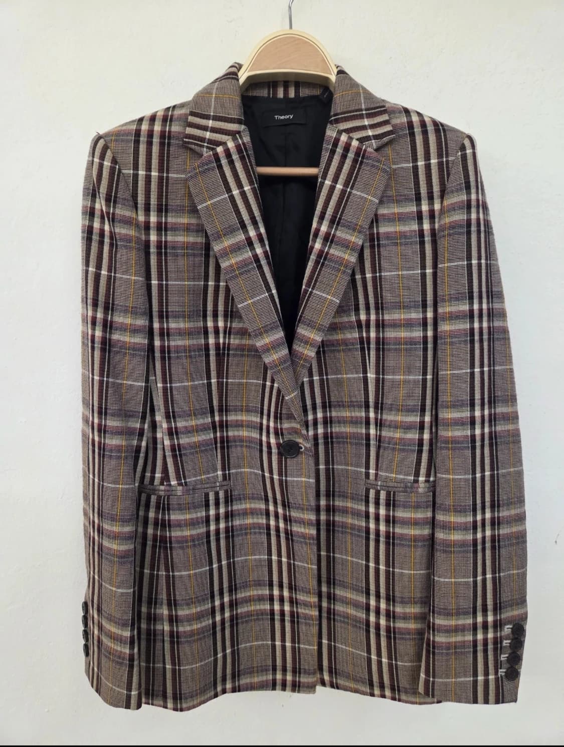 띠어리 여성 체크 자켓 상품이미지1