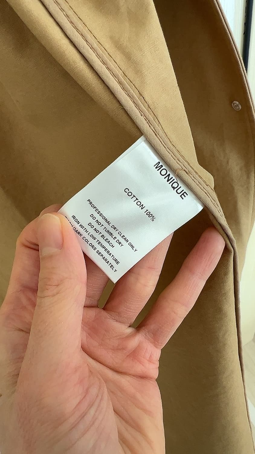 싱글오버 베이지 트렌치코트 (여성) 상품이미지8