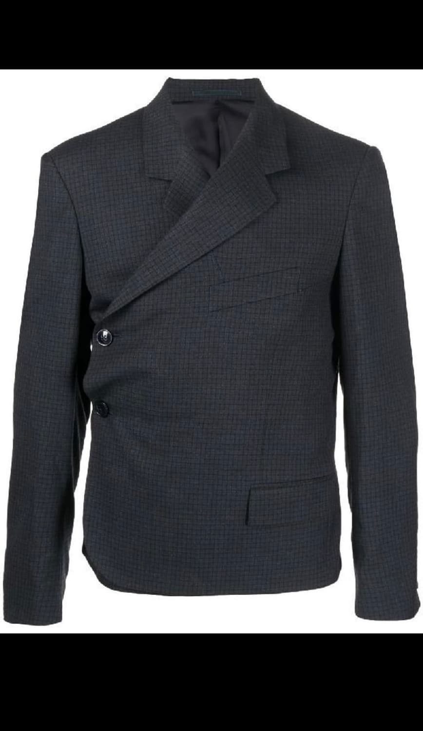 마틴로즈 네이비 체크 랩 블레이저 상품이미지1