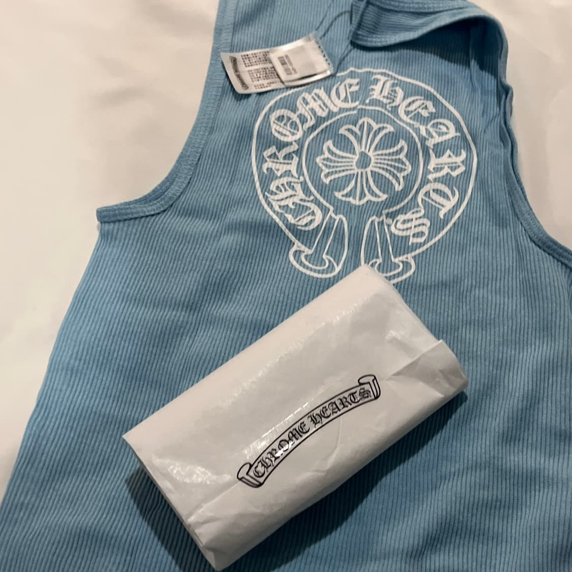 크롬하츠 홀스슈 립 탱크탑 베이비 블루 상품이미지6