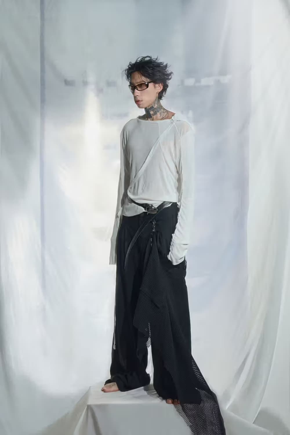 aesynctx TRIMMED KNIT TOP - L 상품이미지5