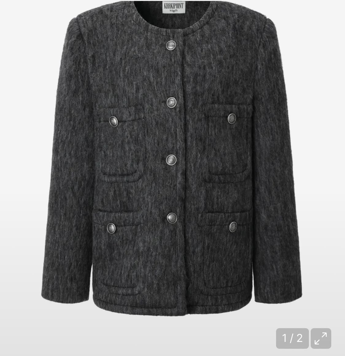 카키포인트 Antique Wool Jacket (charcoal) 상품이미지1