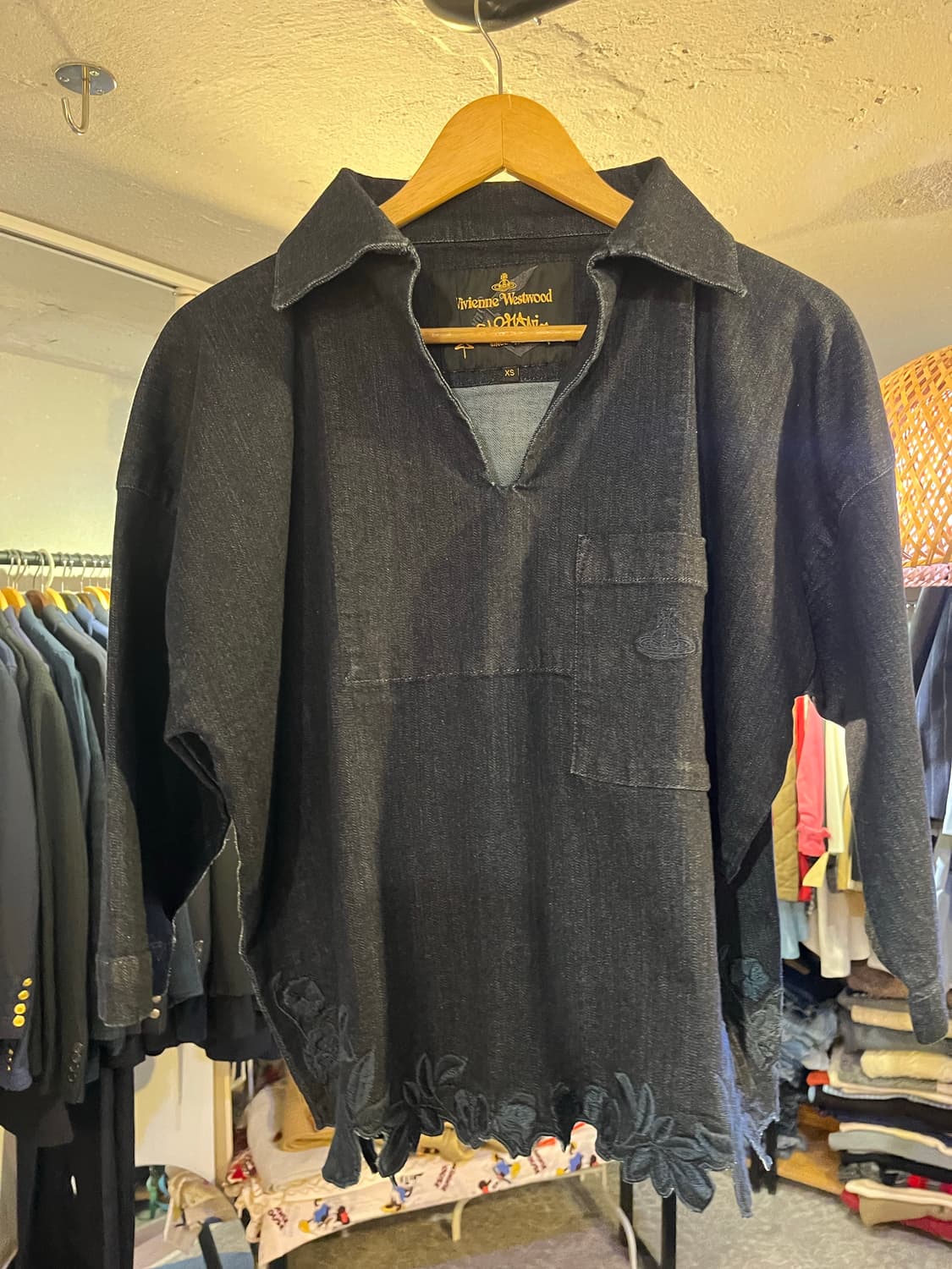 비비안 웨스트우드 앵글로매니아 데님 블라우스 상품이미지1