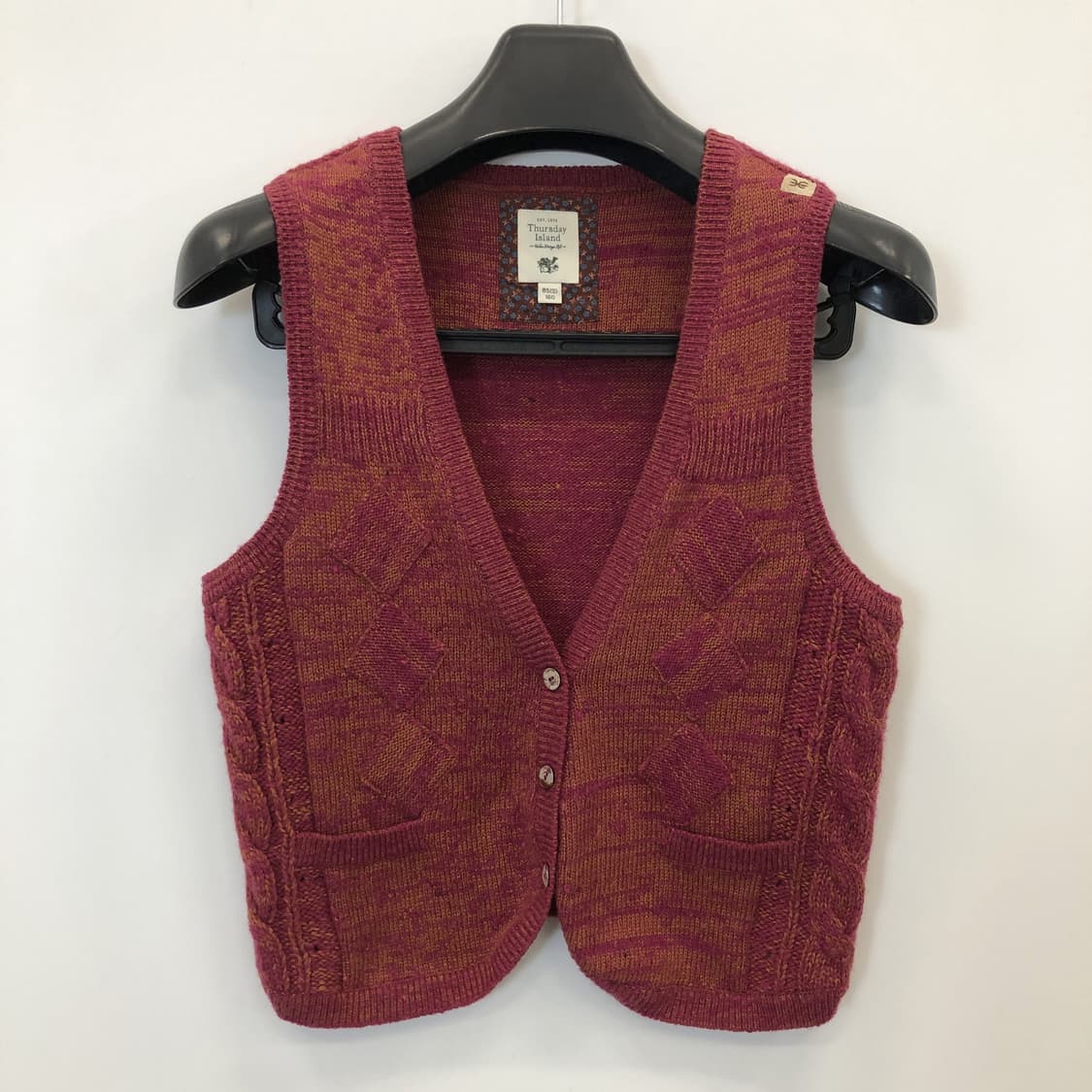 써스데이아일랜드 울 니트조끼 85  상품이미지1