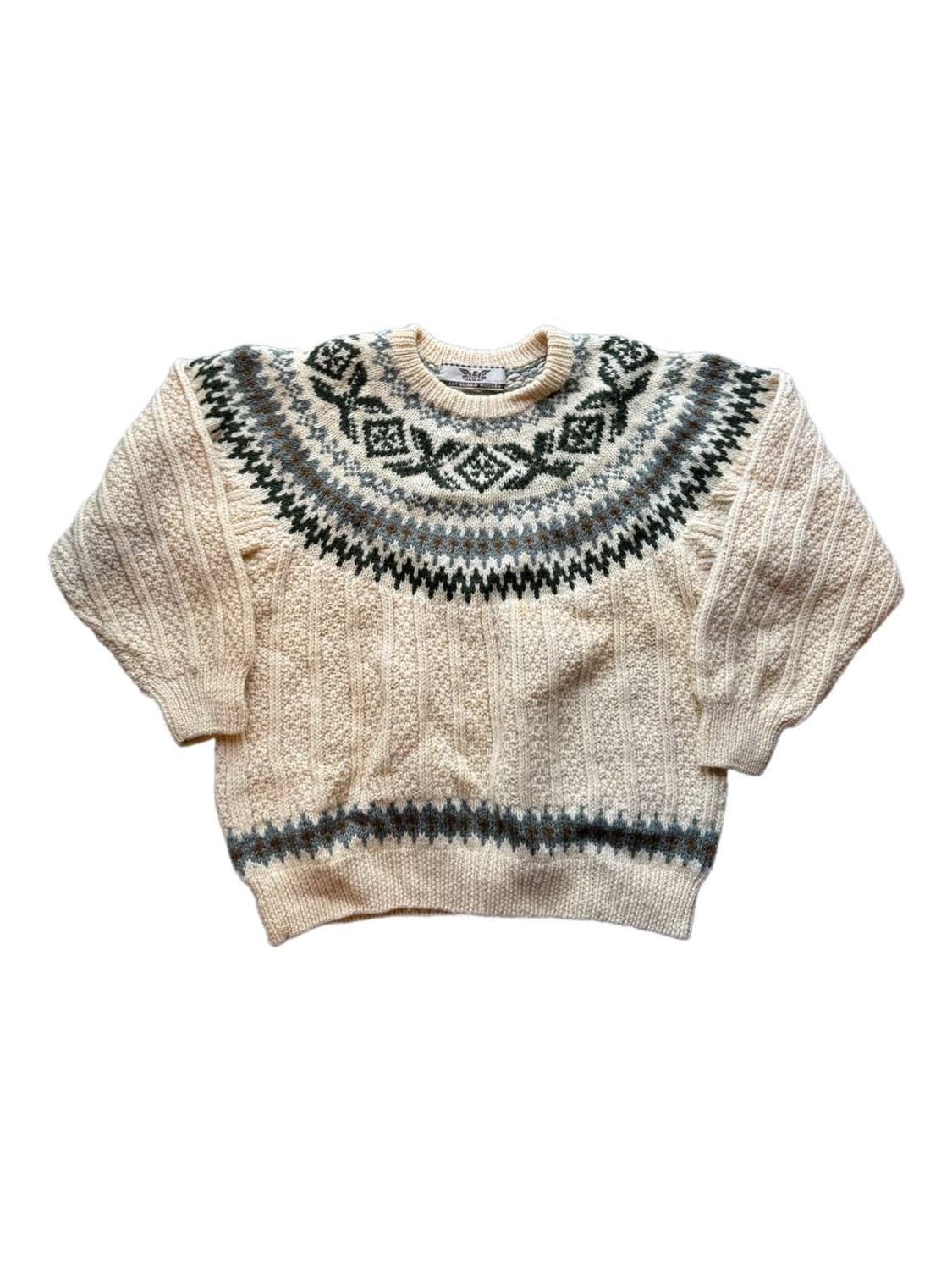 Jacquard House nordic wool sweater 상품이미지1
