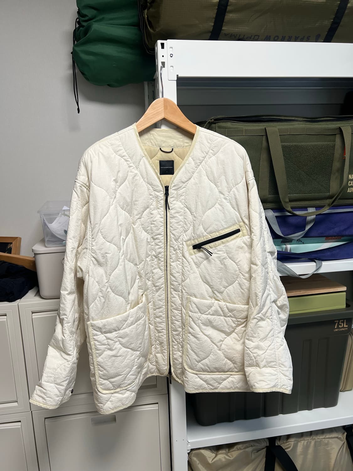 1사이즈) 모이프 밀라이너 자켓 에크루 상품이미지1