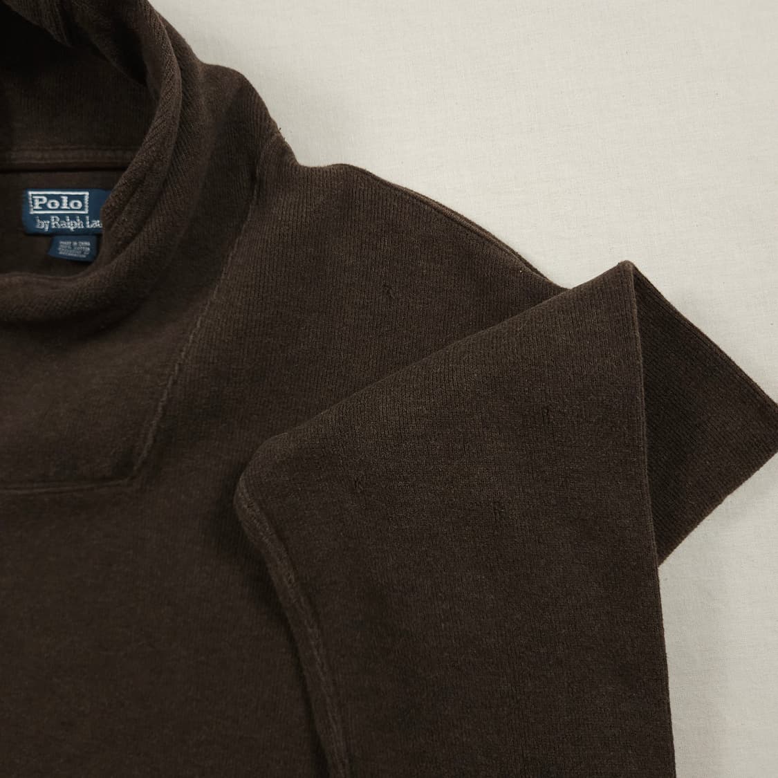 XL(105) 폴로 랄프로렌 숄카라 니트 우드브라운 상품이미지6