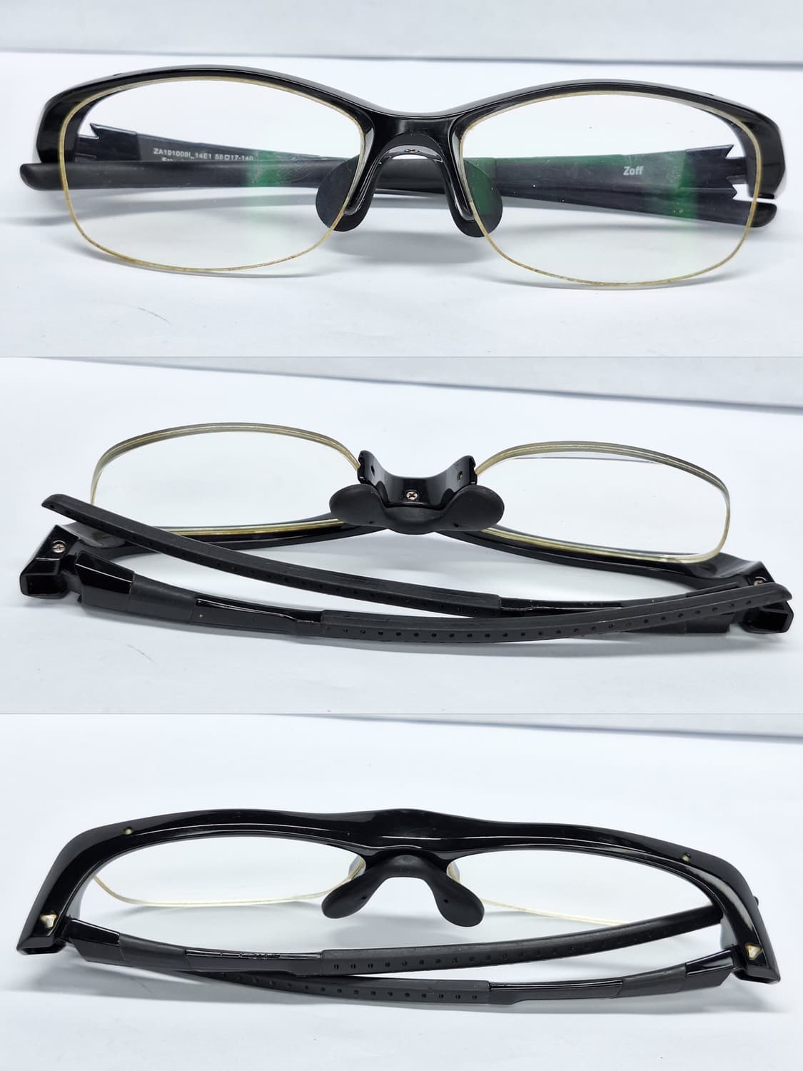 조프 Zoff ZA191009 스포츠 반무테 웰링턴 안경테 안경/일본수입 상품이미지6