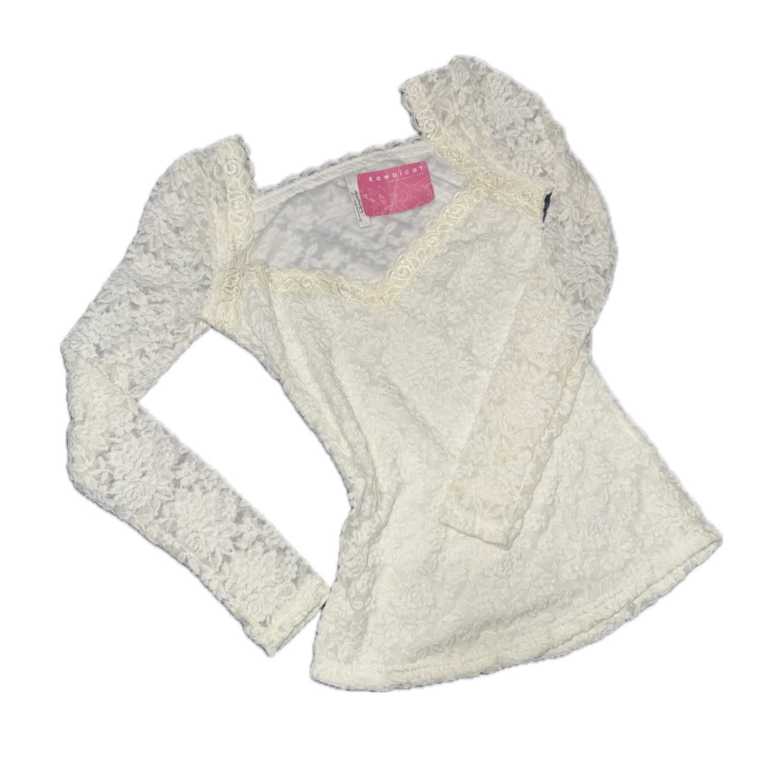 빈티지 시스루 페어리 긴팔 탑 상품이미지1