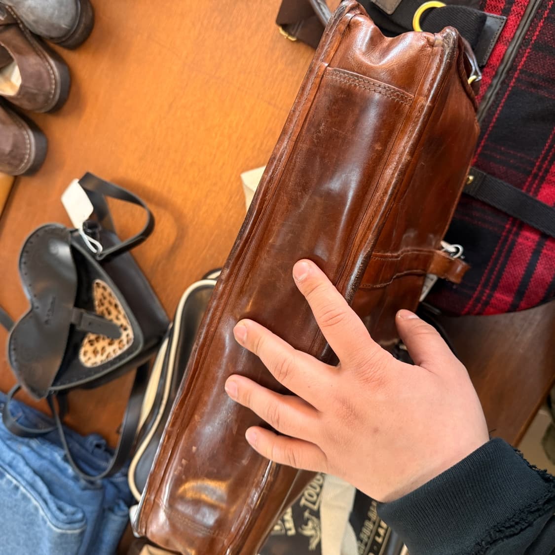 요시다 포터 러기드 레더 브리프케이스 크로스백 상품이미지6