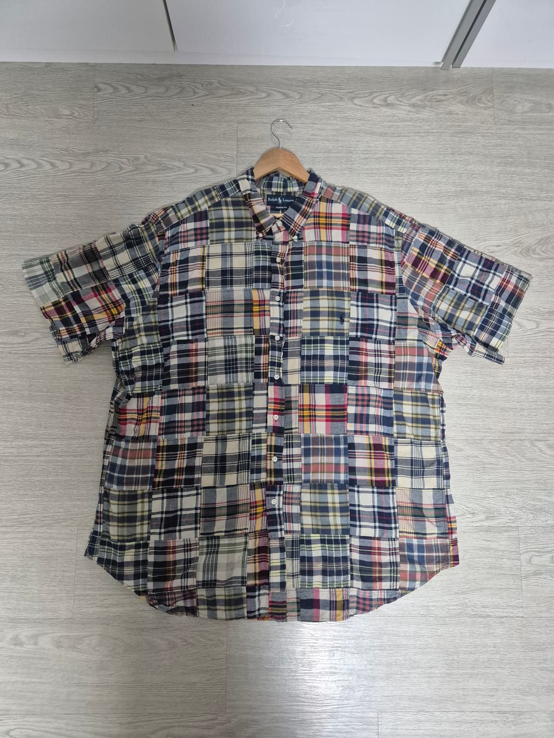 90s 폴로 랄프로렌 패치워크 셔츠 (3XL) 상품이미지1