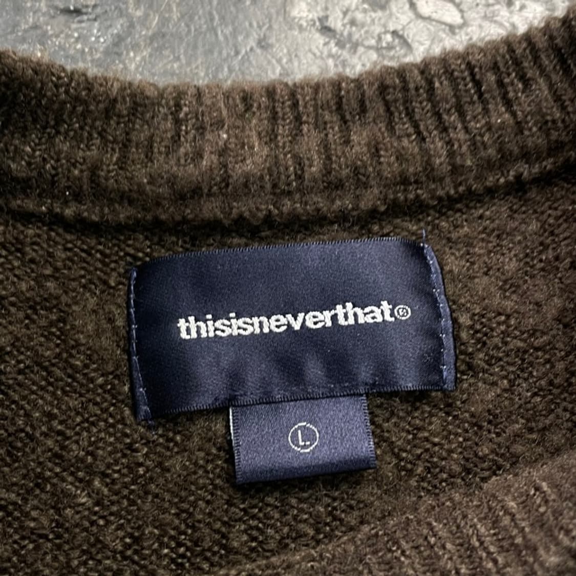 100 디스이즈네버댓 니트 (보풀X) 상품이미지3