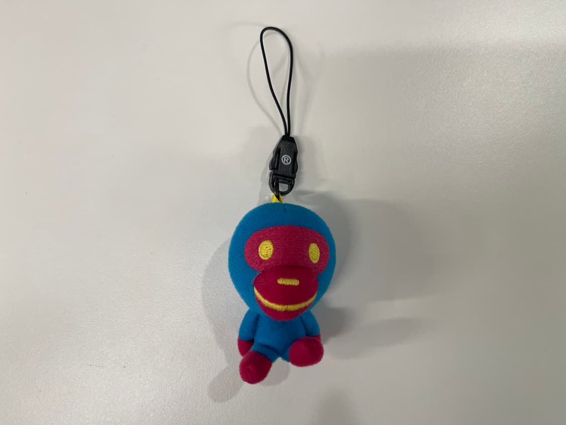 베이프 베이비 마일로 플러쉬 돌 스트랩 키링 세트 상품이미지2