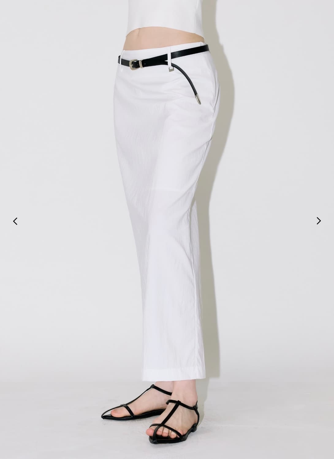 문트 크링클 세미 로우웨이스트 맥시 스커트 상품이미지2