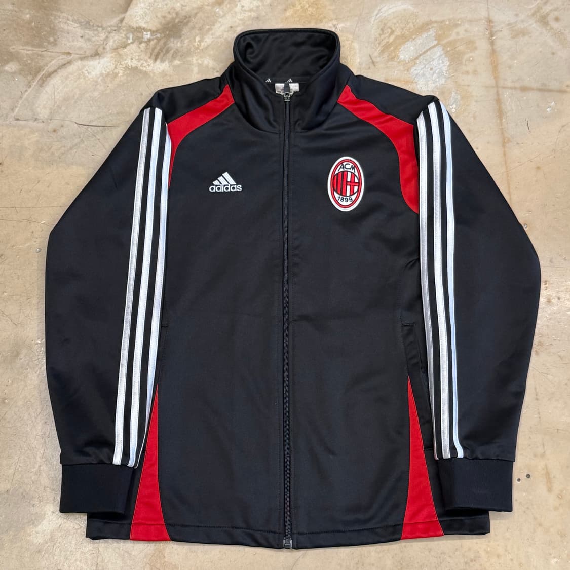 M 아디다스 AC밀란 레드파이핑 블랙 트랙탑  상품이미지2
