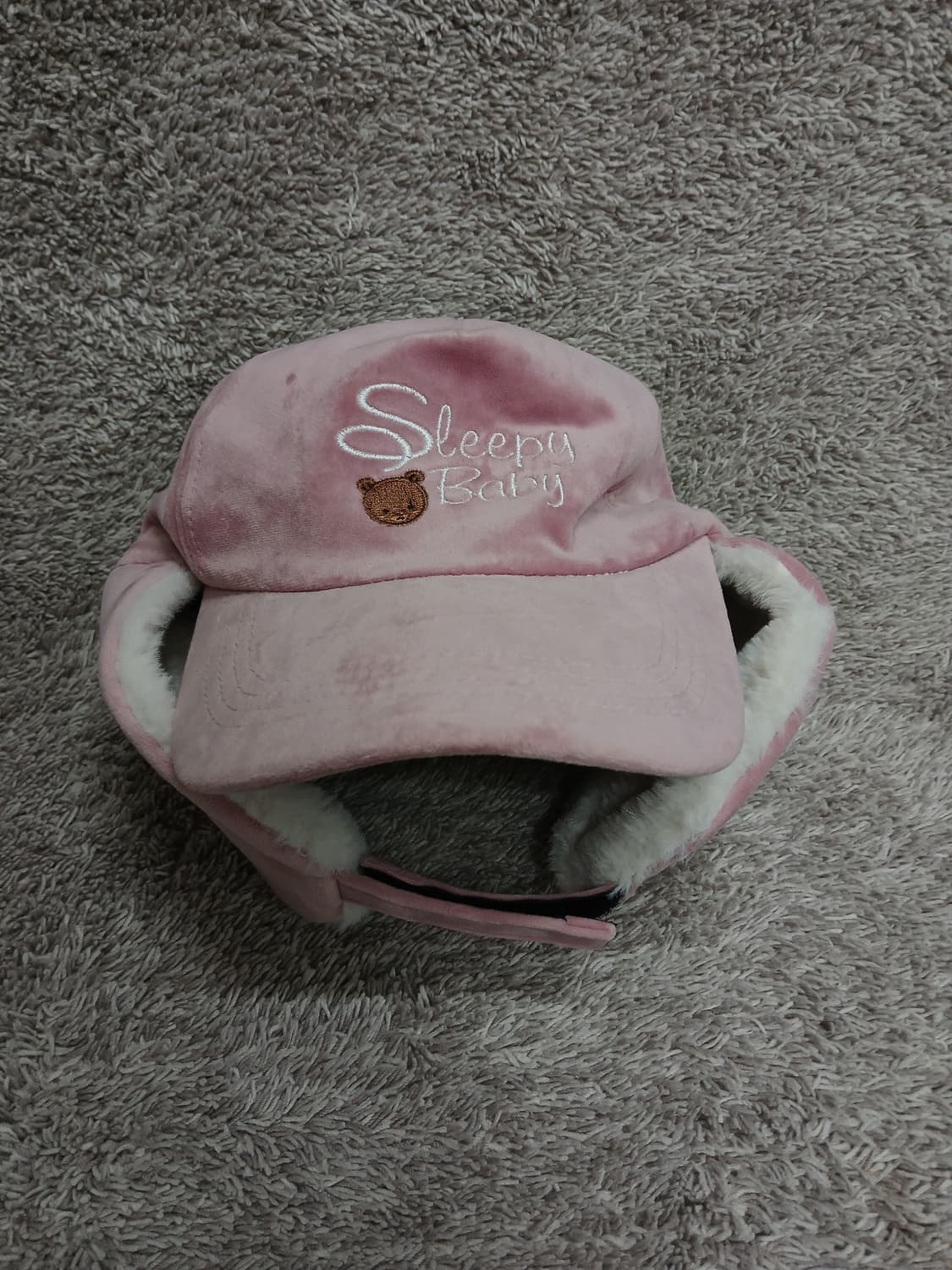 Sleepy Baby 핑크 귀덮개 모자 새제품 상품이미지7