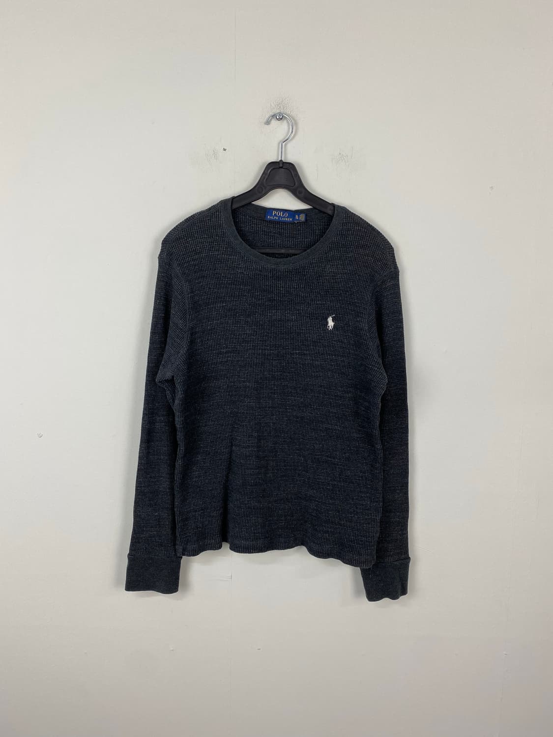 폴로 랄프로렌 차콜 와플 니트 롱슬리브 XL 상품이미지1