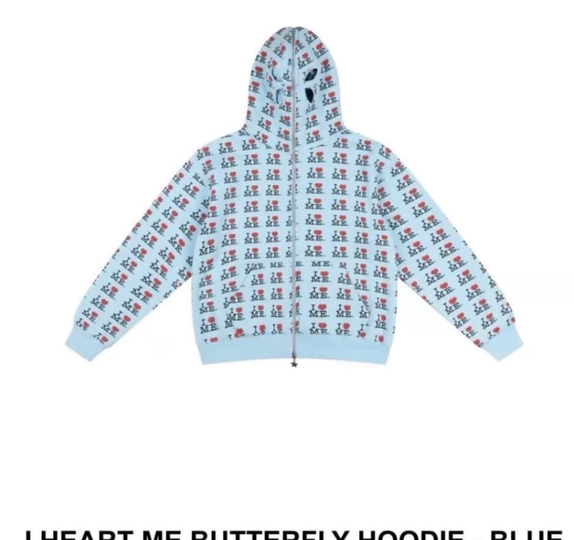 애슐리 윌리엄스 아이 하트 미 블루 후드집업 상품이미지1